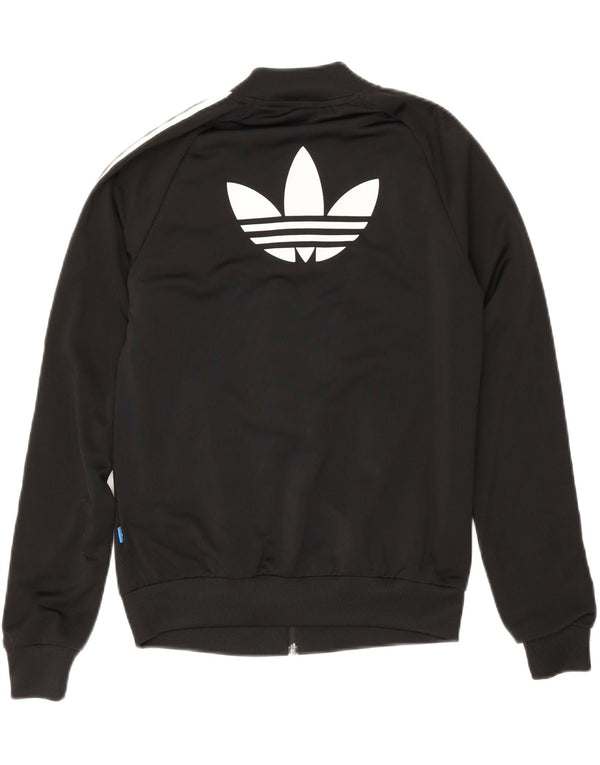 Adidas Damen Graphic Trainingsanzug Top Jacke UK 6 XS Schwarz Polyester