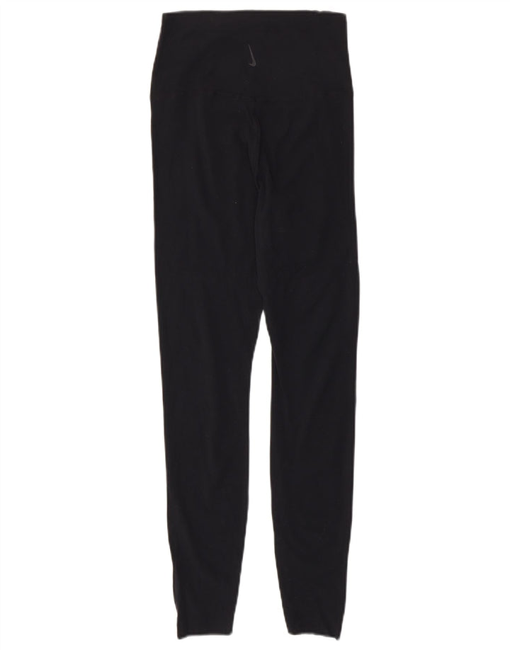 NIKE Damen Dri Fit Leggings UK 8 Small Schwarz Nylon
