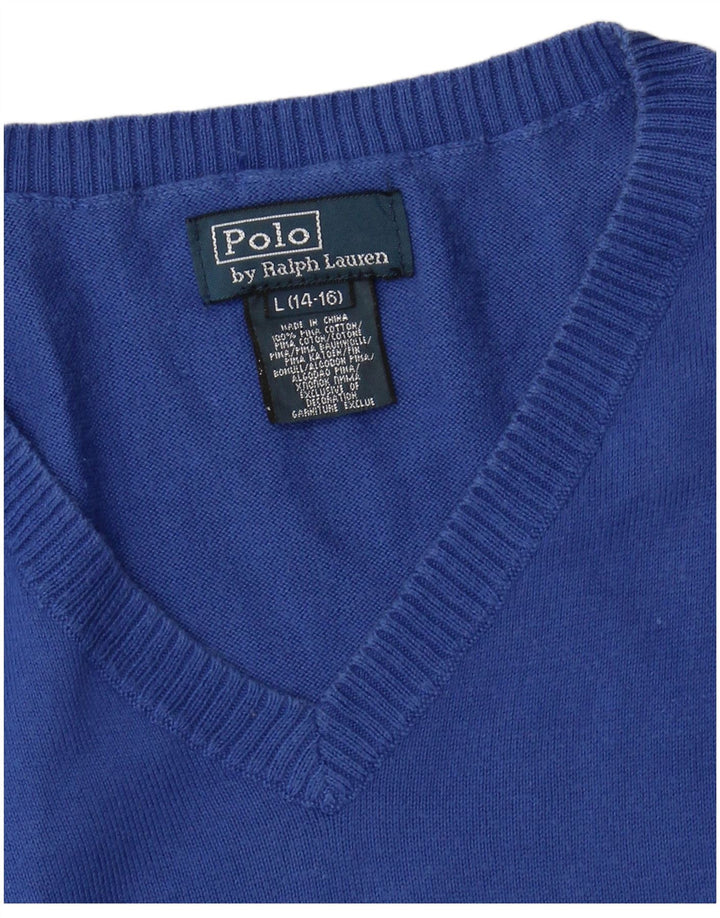 POLO RALPH LAUREN Tanktop für Jungen, 14–15 Jahre, Größe L, Blau, Baumwolle