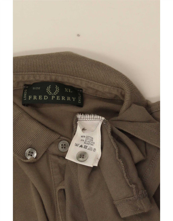 Fred Perry Herren Poloshirt XL Grau Baumwolle