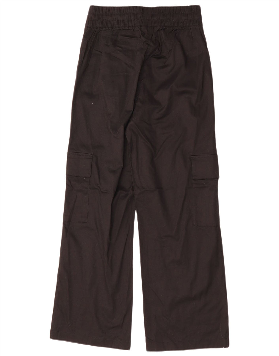 ADIDAS Damen Cargohose mit hoher Taille, UK 8/10, Größe S, W25, L28, Schwarz