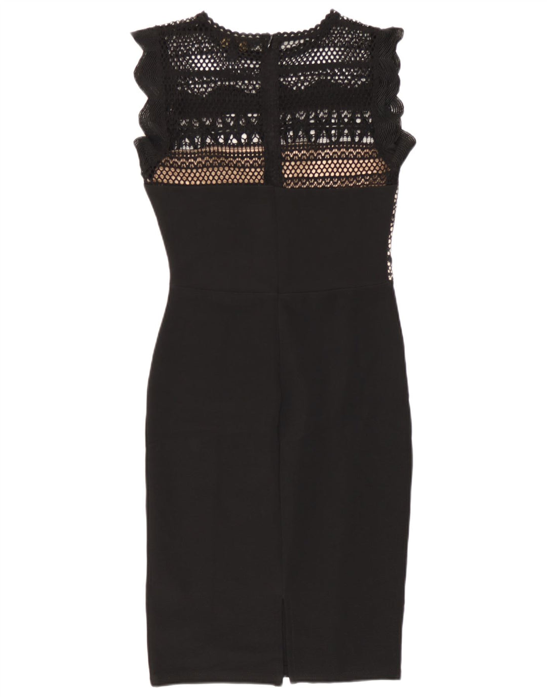 Lipsy Damen ärmelloses Etuikleid, Größe S, Schwarz, Polyester