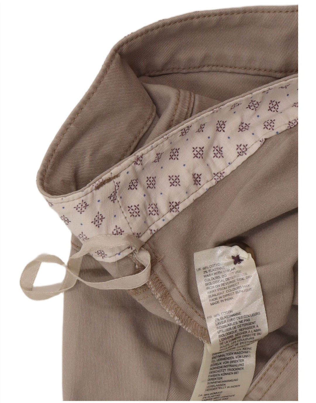 Gerader Rock für Damen von White Stuff, UK 14, Größe L, W32, graue Baumwolle