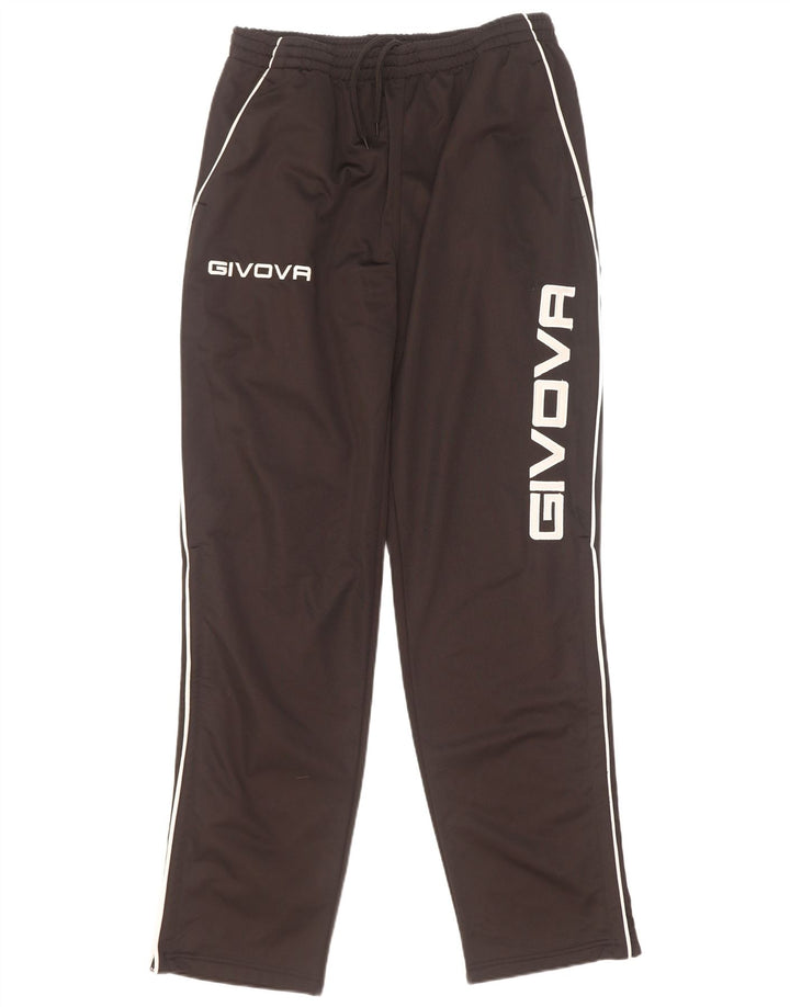 Givova Herren-Trainingshose mit Grafik, groß, aus schwarzem Polyester