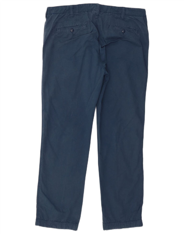 Gerade Herren-Chinohose von Marks & Spencer, W36, L29, Blau, Baumwolle