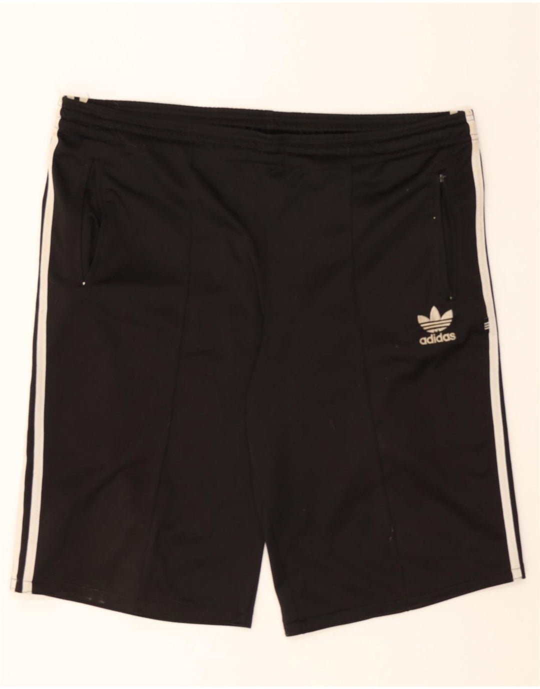 ADIDAS Mens Sport Shorts UK 42/44 Large Black Polyester Vintage Adidas and Second-Hand Adidas from Messina Hembry 