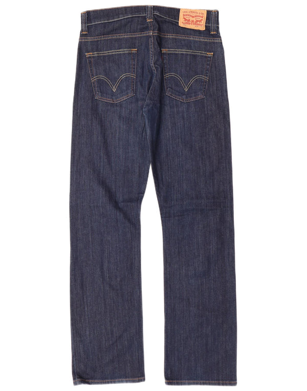 Levi's Herren 506 Straight Jeans W34 L34 Marineblaue Baumwolle