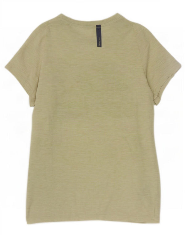 Adidas Damen Grafik T-Shirt Top UK 8/10 Small Grün geflecktes Polyester
