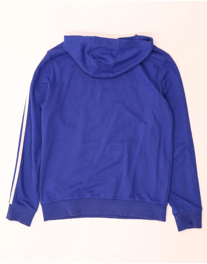 ADIDAS Kapuzenpullover mit Grafik für Jungen, 13–14 Jahre, blaue Baumwolle