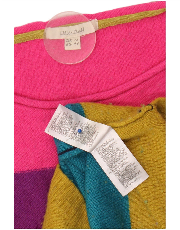 White Stuff Damen-Pullover mit U-Boot-Ausschnitt, Gr. 42, Größe L, mehrfarbig