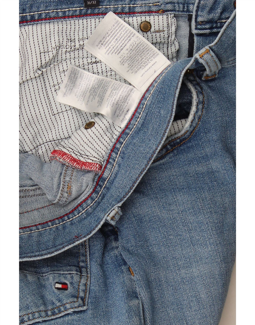 Tommy Hilfiger Damen Slim Jeans W31 L28 Blaue Baumwolle