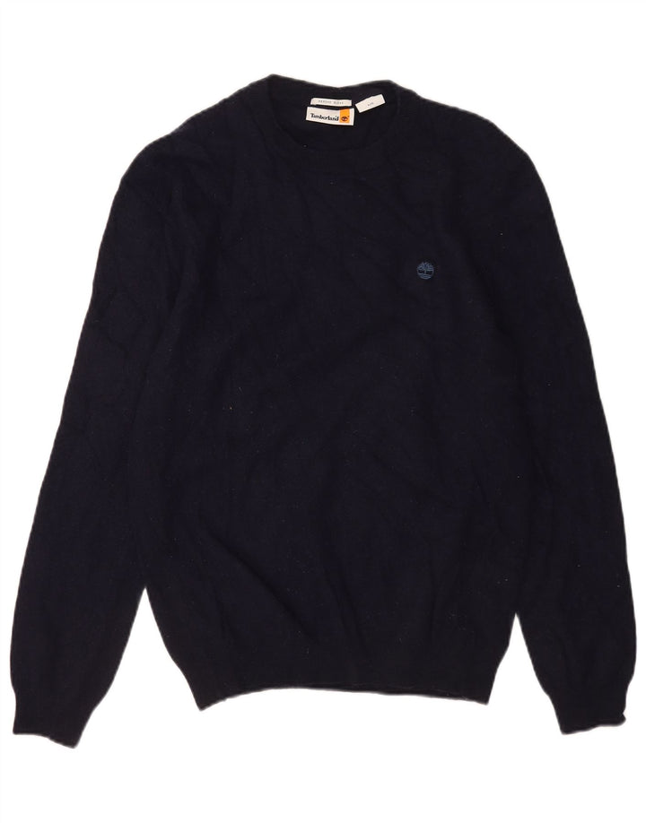 Timberland Herren-Pullover mit Rundhalsausschnitt, groß, marineblaue Wolle