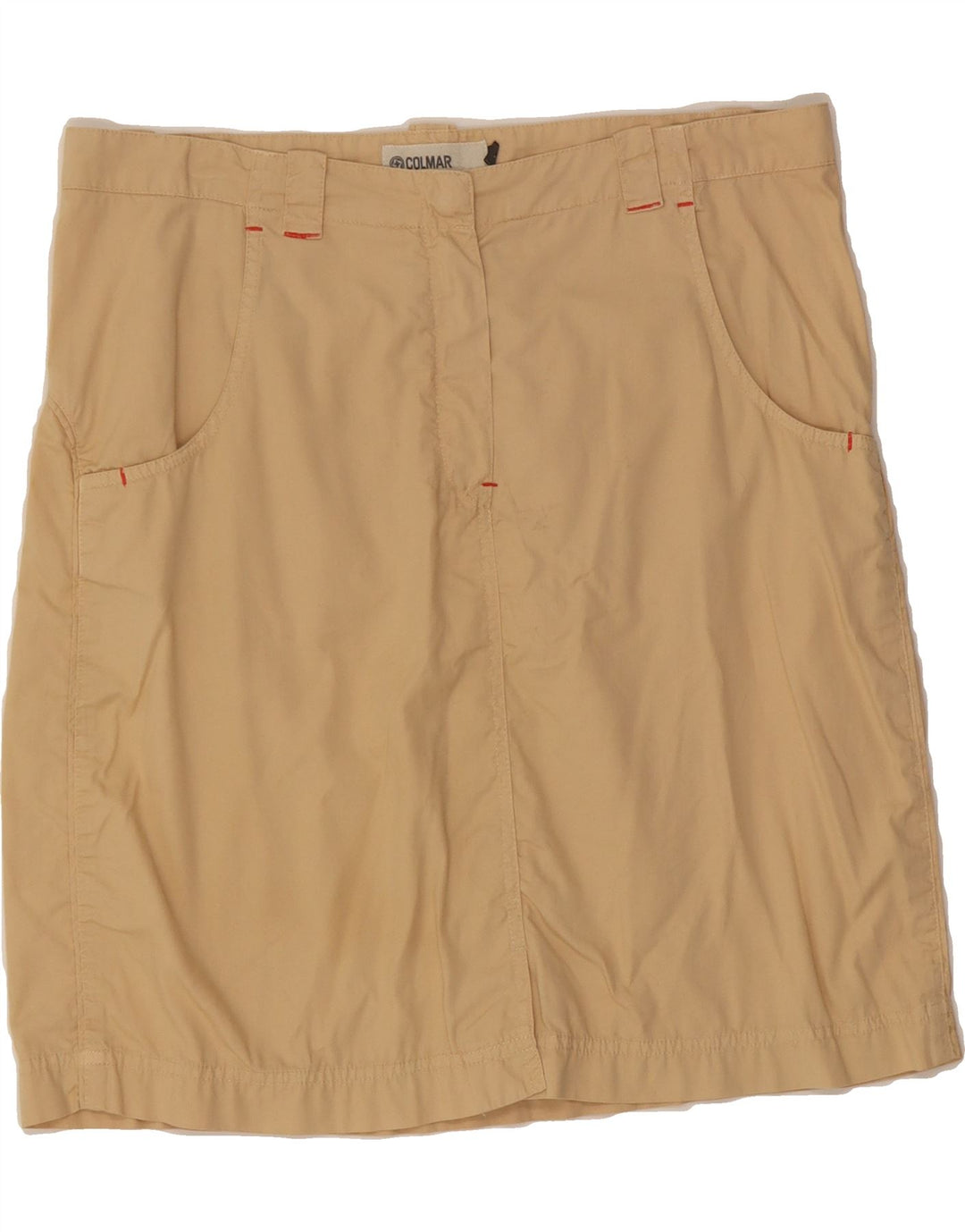COLMAR Womens Mini Skirt IT 44 Medium W30  Beige Cotton Vintage Colmar and Second-Hand Colmar from Messina Hembry 