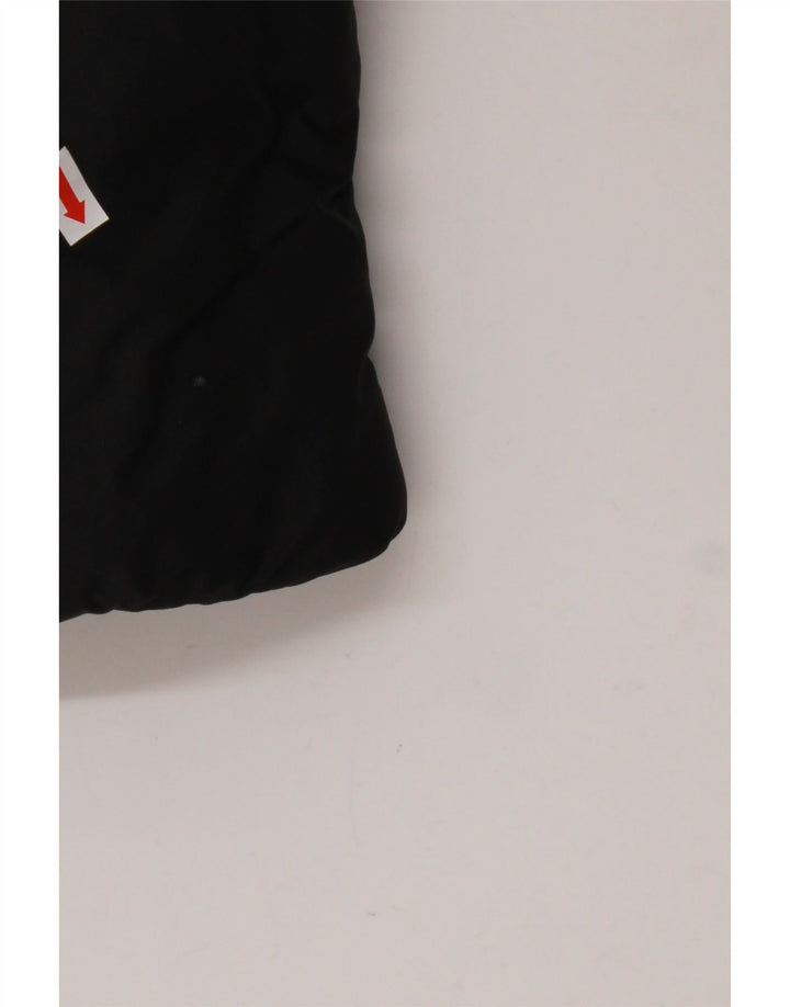 JACK WOLFSKIN Wattierte Herrenjacke mit Kapuze, UK 40, Mittelschwarz, Polyester