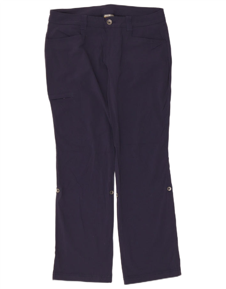 Eddie Bauer Damen gerade Cargohose US 8 Medium W32 L28 Marineblau