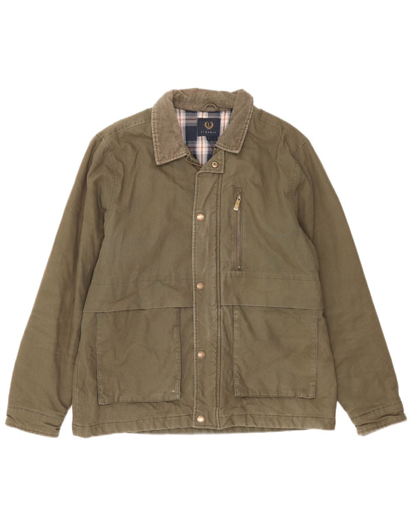 Lincoln Herren-Utility-Jacke, UK 40, große Khaki-Baumwolle