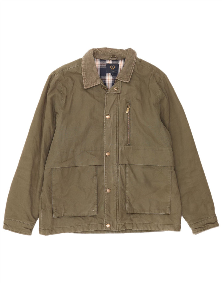Lincoln Herren-Utility-Jacke, UK 40, große Khaki-Baumwolle