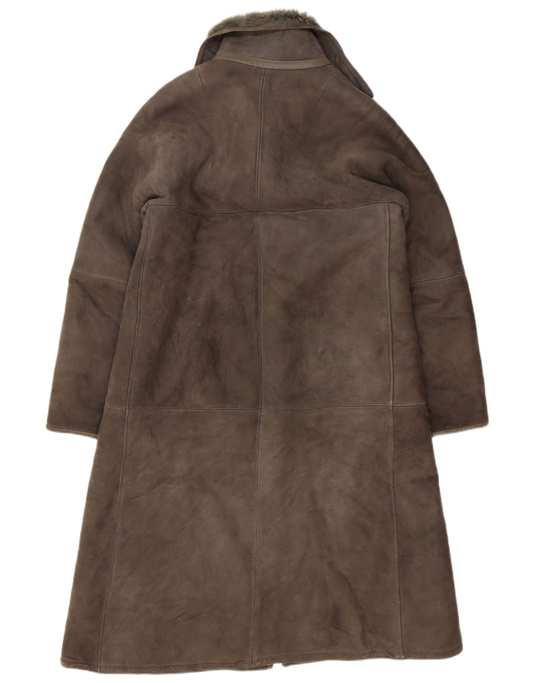 Vintage Damen Lammfellmantel IT 42 Mittelgraues Lammfell