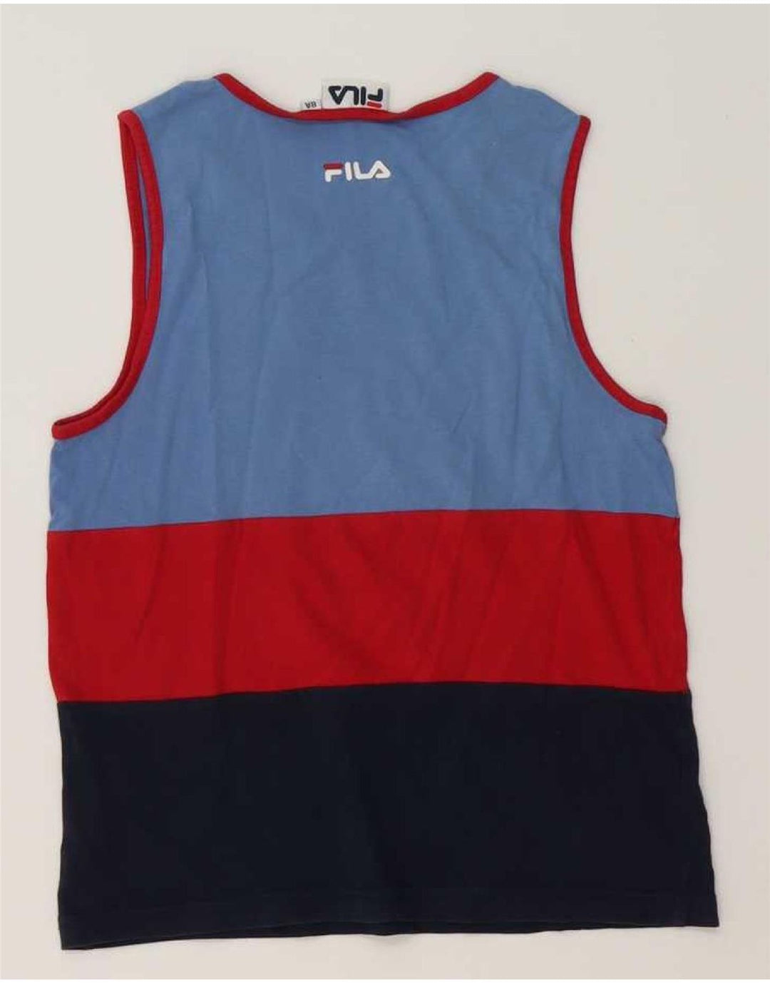 Fila Jungen-Trägershirt, 7–8 Jahre, mehrfarbig, Farbblock