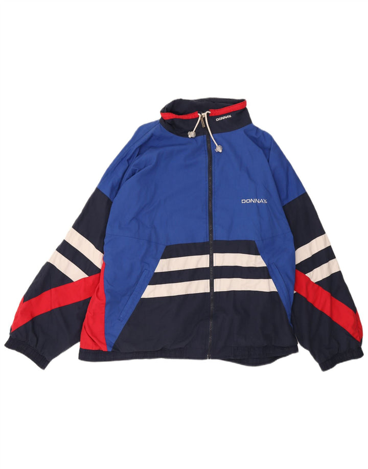 Donnay Herren-Trainingsanzugoberteil, Jacke, 2XL, Blau, Farbblock