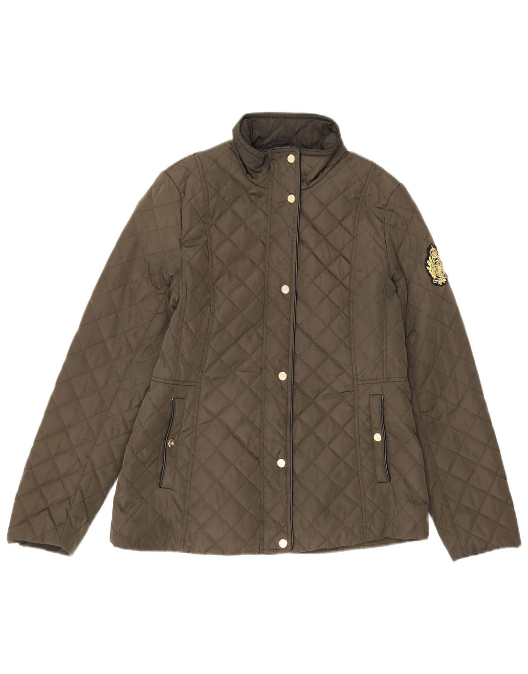 Ralph Lauren Damen Steppjacke UK 10 Small Khaki Polyethylen