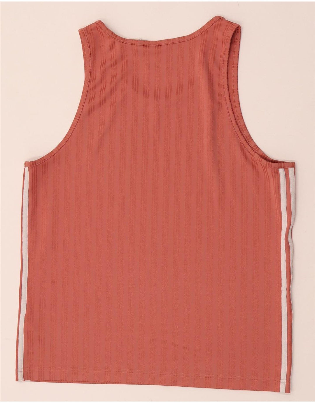 Adidas Herren Weste Top Mittelorange gestreift Polyester