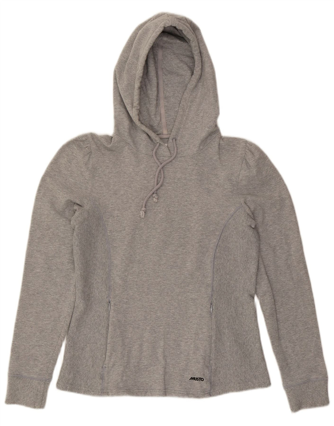Musto Damen Kapuzenpullover UK 10 Small Graue Baumwolle