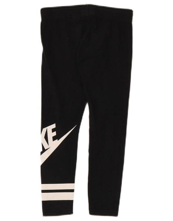 Nike Mädchen-Grafik-Leggings, 6–7 Jahre, XS, schwarze Baumwolle