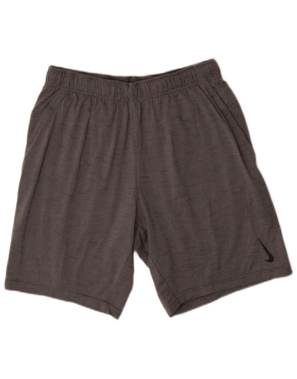 Nike Herren Dri Fit Standard Sportshorts Mittelgrau geflecktes Polyester