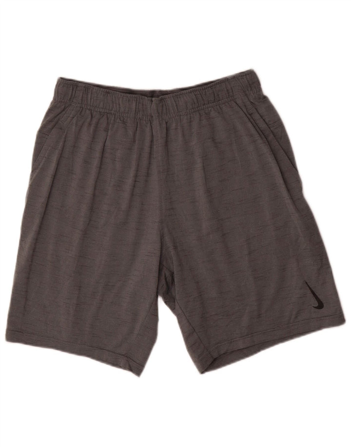 Nike Herren Dri Fit Standard Sportshorts Mittelgrau geflecktes Polyester