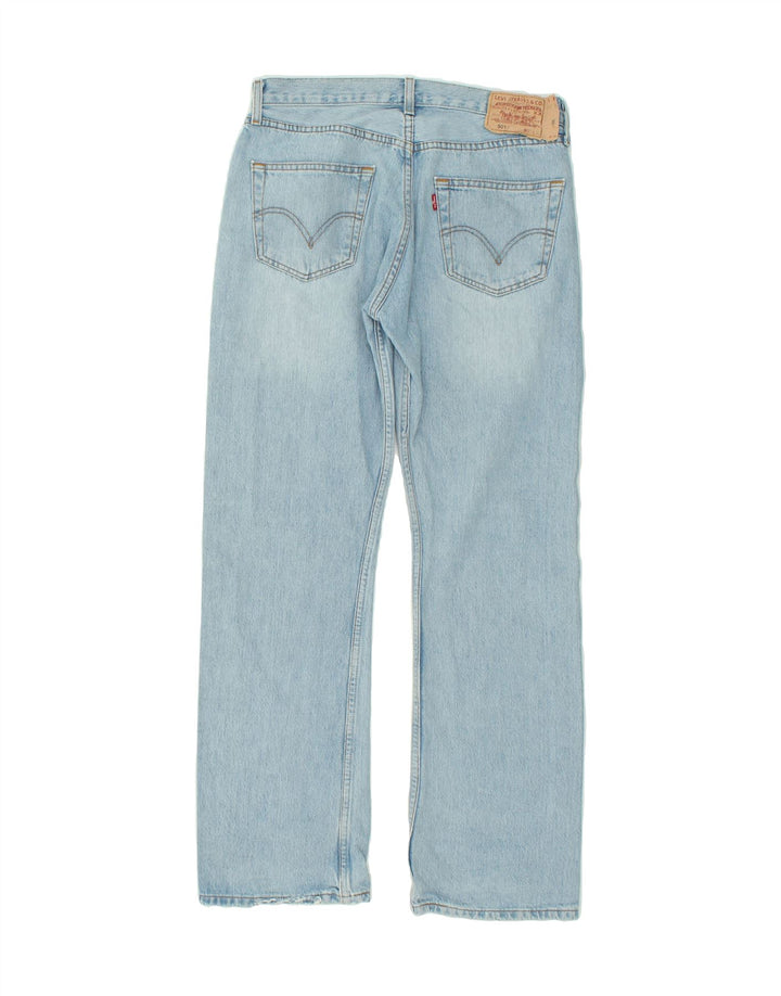 LEVI'S Herren 501 Straight Jeans W32 L32 Blaue Baumwolle