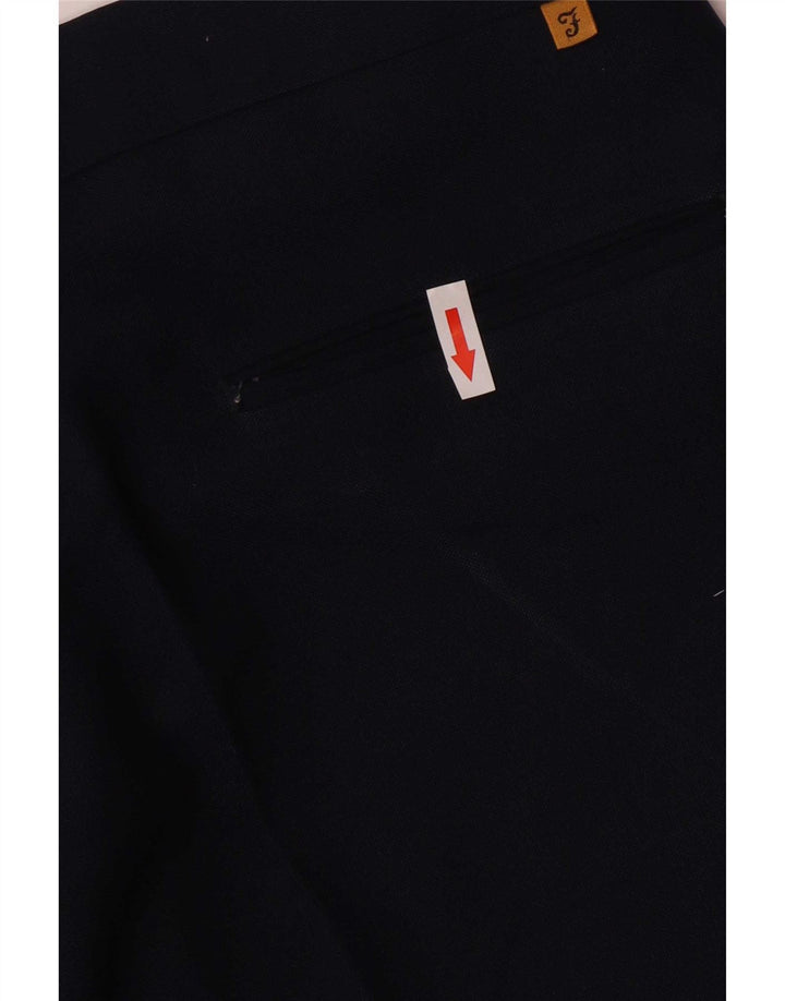 Farah Herren-Freizeithose, gerade, W36, L30, Marineblau, Polyester