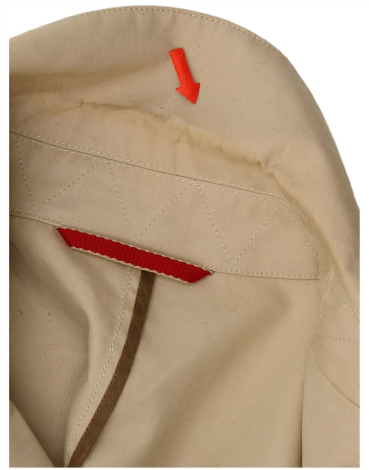 Belfe Herrenmantel UK 42 XL Beige Baumwolle