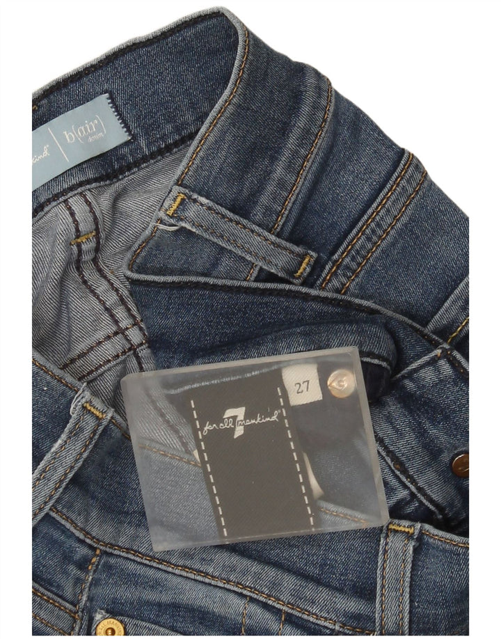 7 For All Mankind Damen Schlagjeans W27 L34 Blau