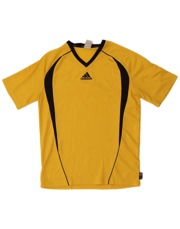 Adidas Herren Clima 365 T-Shirt Top Small Gelb Farbblock