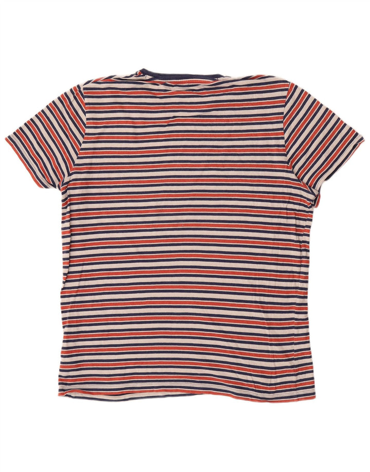Wrangler Herren-T-Shirt-Oberteil, groß, mehrfarbig, gestreift, Baumwolle