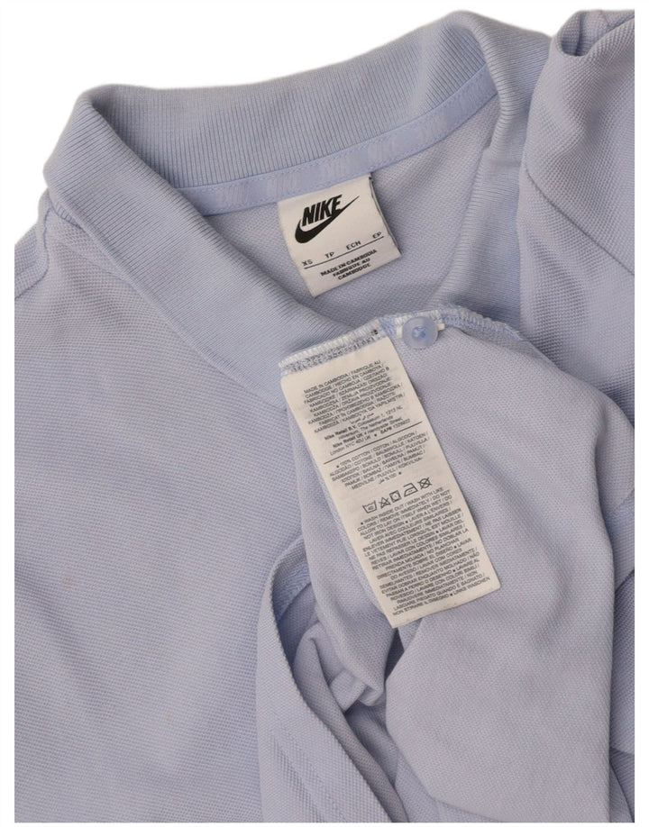 NIKE Mens Polo Shirt XS Blue Cotton