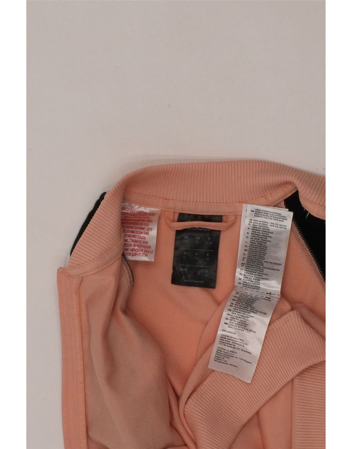 ADIDAS Mädchen-Trainingsanzug-Top-Jacke, 2–3 Jahre, rosafarbenes Farbblock-Polyester