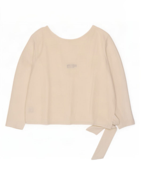 Polo Ralph Lauren Damen-Blusenoberteil mit übergroßer Vorderseite und Krawatte, UK 18, XL, Weiß