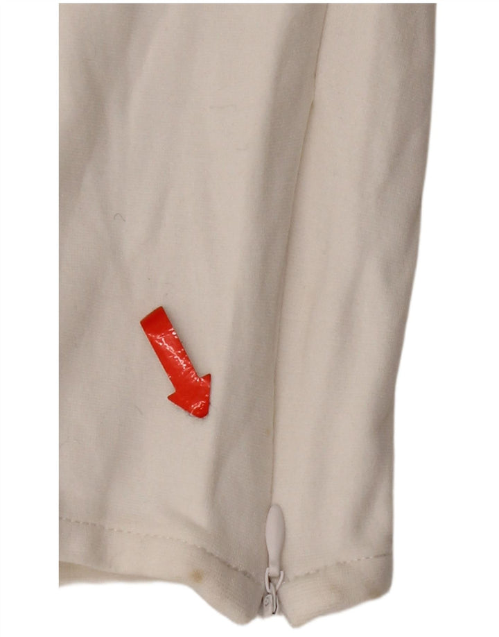 Armani Damen Slim Freizeithose Medium W30 L26 Weiße Viskose