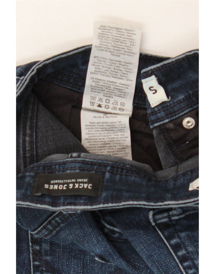 Jack & Jones Herren-Jeansshorts mit normaler Passform, Größe S, W29, marineblau, Baumwolle