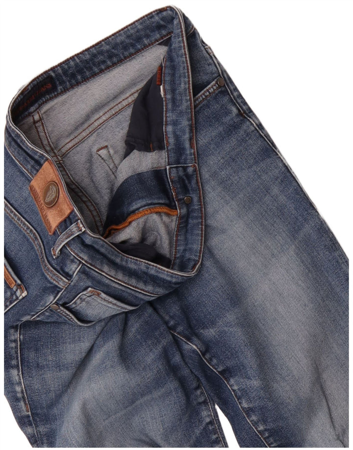 Trussardi Herren Straight Jeans W34 L30 Blau