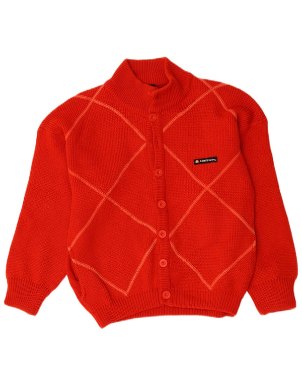Vintage Herren Cardigan Pullover Mittelgrün Argyle/Diamant