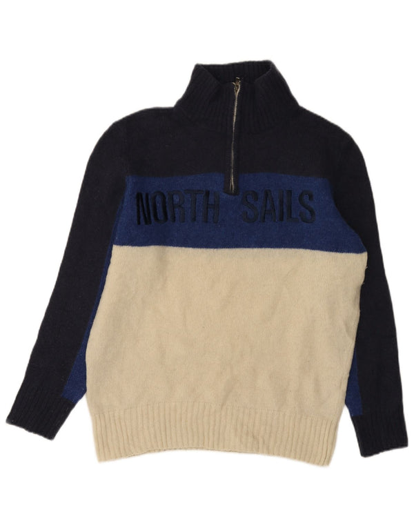 North Sails Damen-Pullover mit Reißverschluss am Hals, UK 16, Größe L, Marineblau
