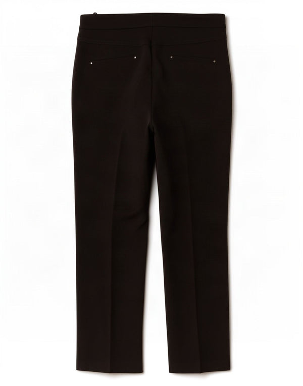 Marks & Spencer Damen Gerade Chinohose UK 12 Medium W32 L30 Schwarz