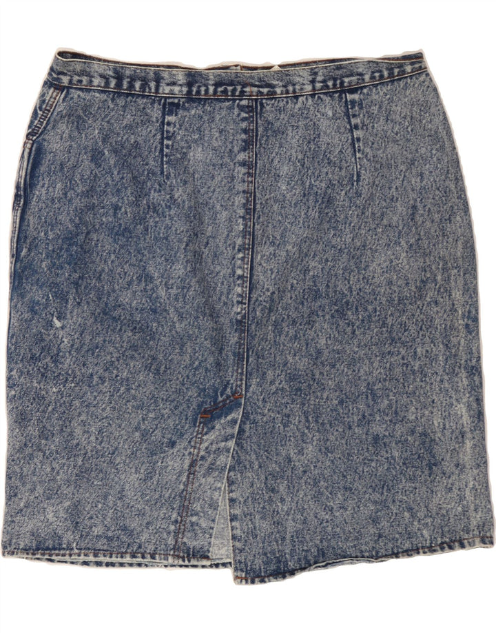 LUCIA Womens Denim Skirt IT 52 2XL W38  Blue Vintage Lucia and Second-Hand Lucia from Messina Hembry 
