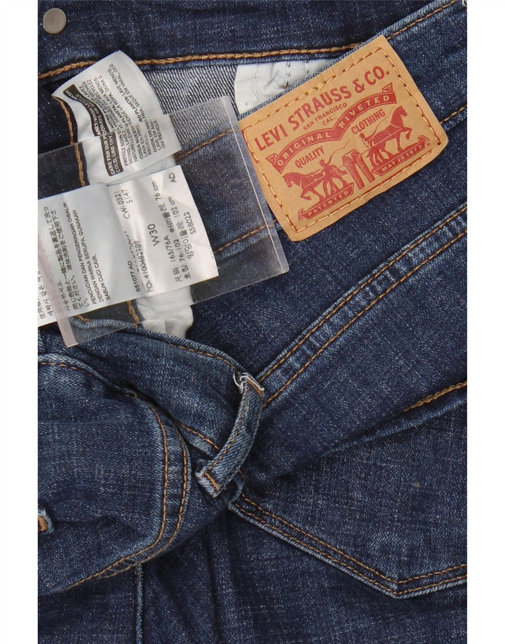 LEVI'S Womens Classic Bermuda Denim Shorts W30 Medium Blue Cotton Vintage Levi's and Second-Hand Levi's from Messina Hembry 