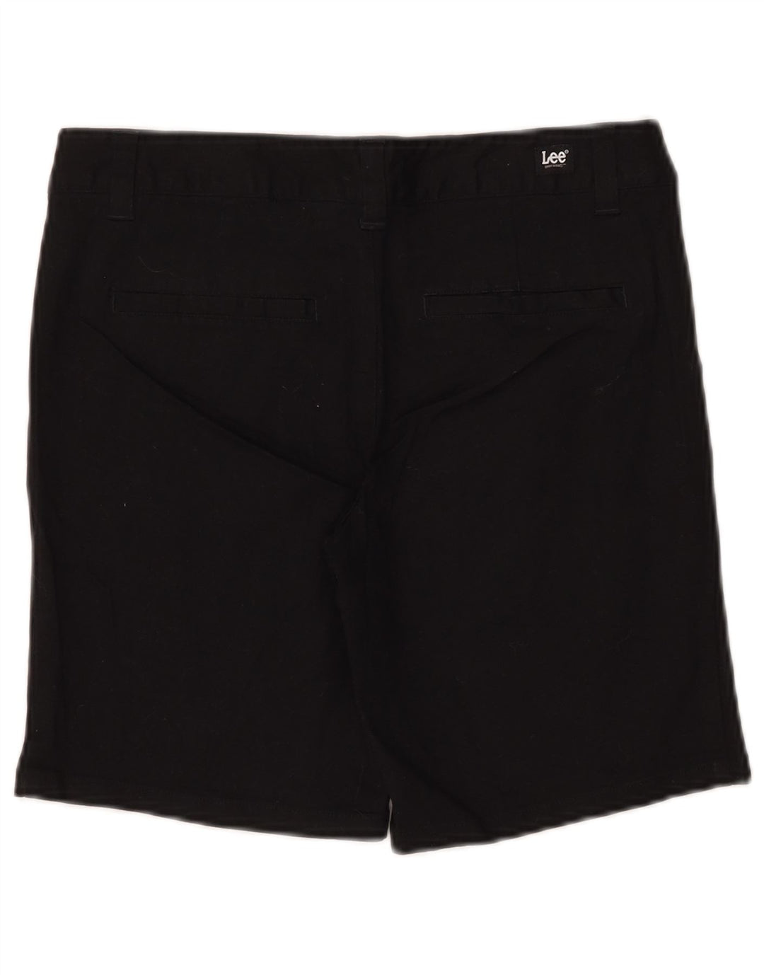LEE Damen Chinoshorts US 7 Medium W30 Schwarze Baumwolle