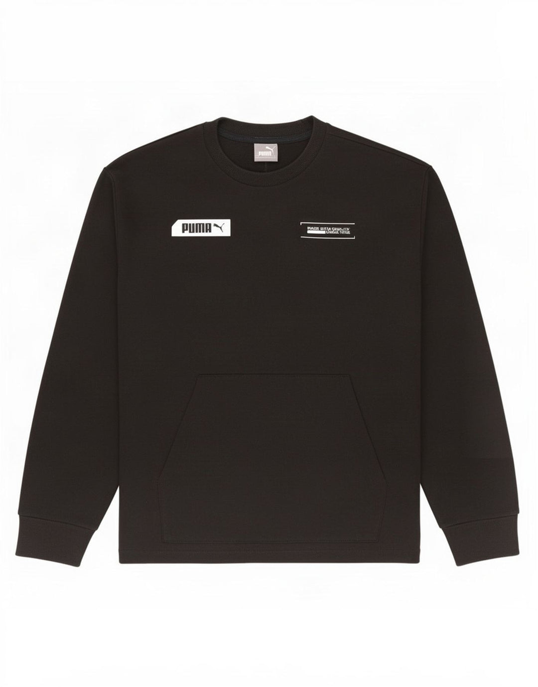 Puma Herren Grafik-Sweatshirt-Pullover, klein, schwarze Baumwolle