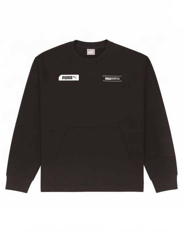 Puma Herren Grafik-Sweatshirt-Pullover, klein, schwarze Baumwolle